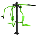 Уличный тренажер Тяга Сверху - Жим от груди ZAVODSPORTA S-1056