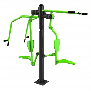 Уличный тренажер Тяга Сверху - Жим от груди ZAVODSPORTA S-1056