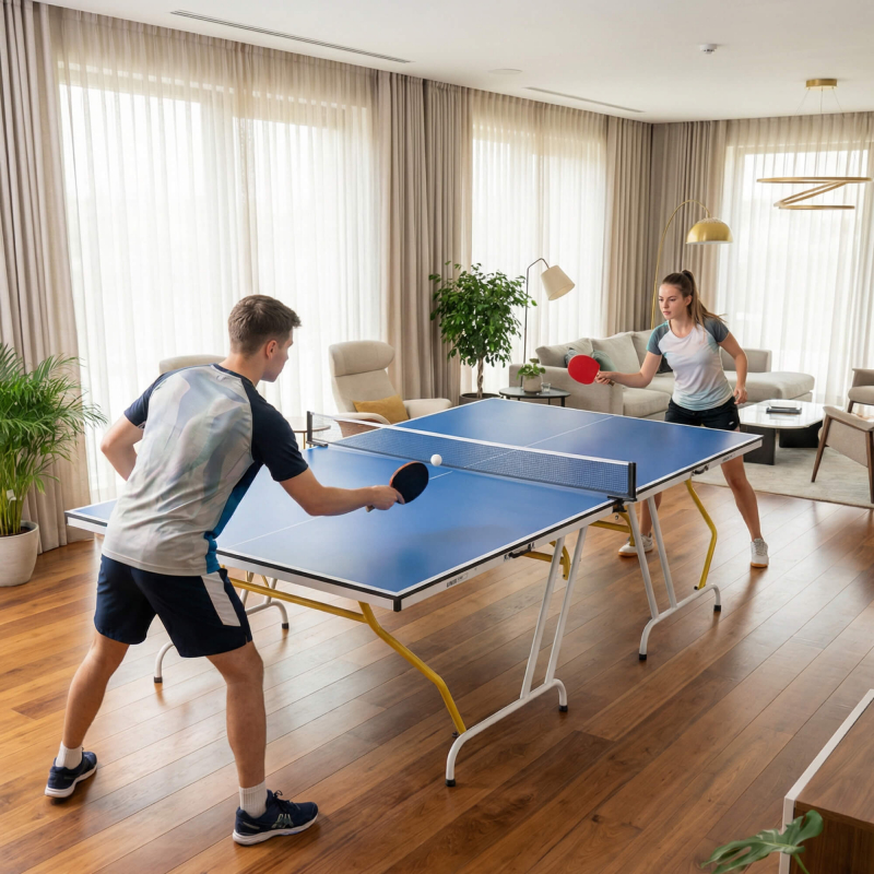 Теннисный стол UNIX Line для помещений Simple Indoor 12 мм MDF синий TT12SINDBL