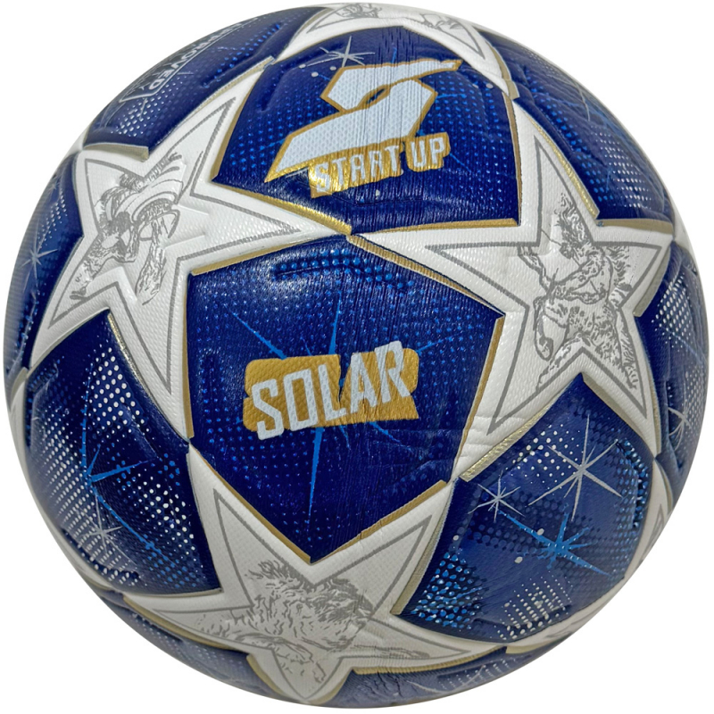 Мяч футбольный Start Up Solar white/purple/green, р5, пу