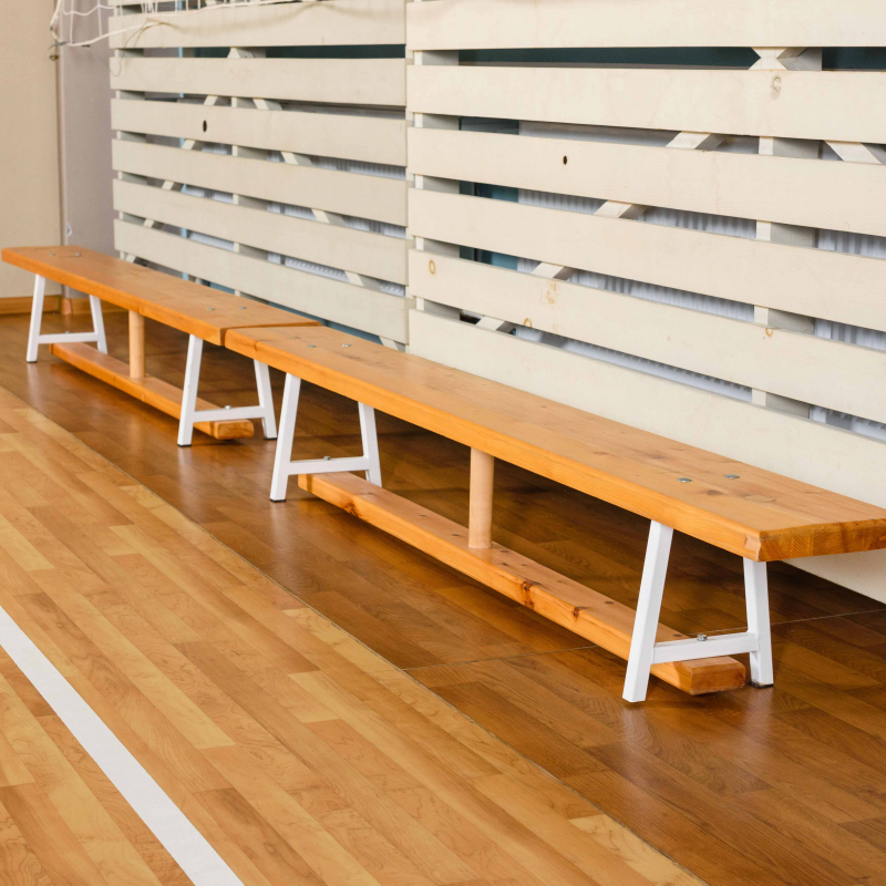 Скамья гимнастическая на металлических ножках 2 м ZAVODSPORTA