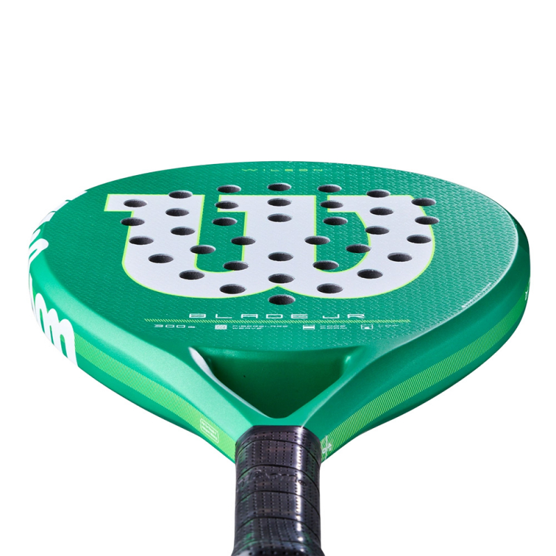 Ракетка для падела WILSON Blade Jr V4 Padel, WR213811U0, для начин-х, стекловолокно, зеленый