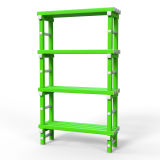 Стеллаж Дельта-фитнес 1000х345х1800 мм. вариант 8