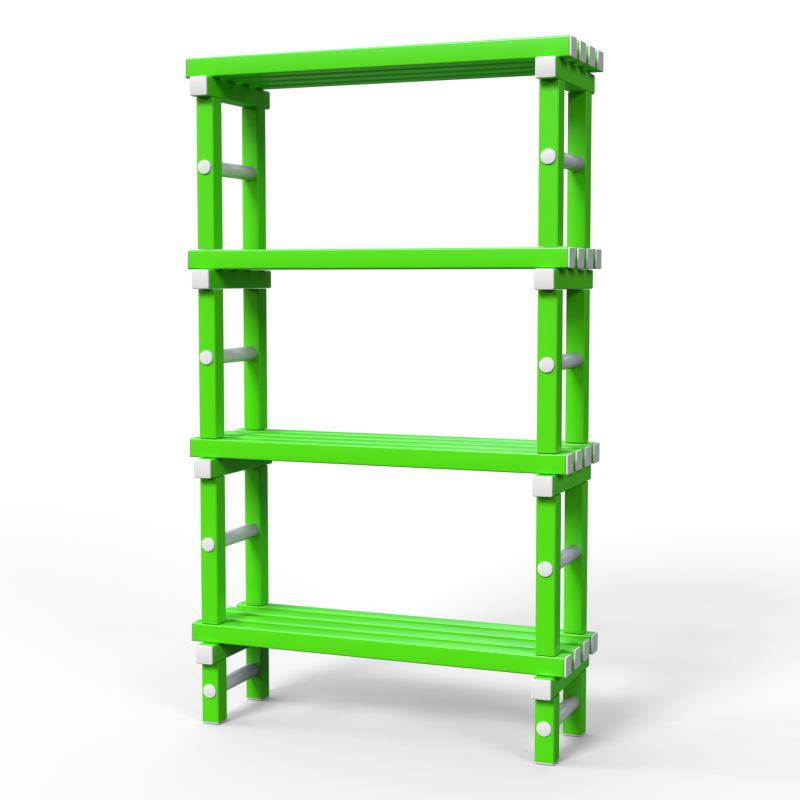 Стеллаж Дельта-фитнес 1000х345х1800 мм. вариант 8