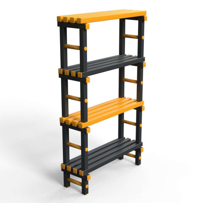 Стеллаж Дельта-фитнес 1000х345х1800 мм. вариант 8