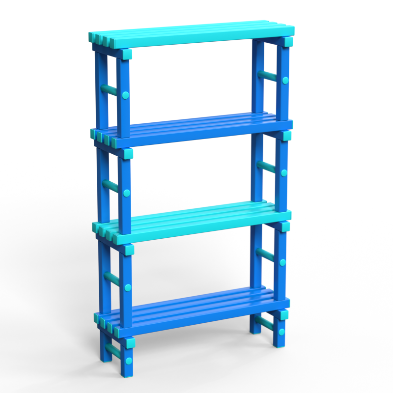 Стеллаж Дельта-фитнес 1000х345х1800 мм. вариант 8