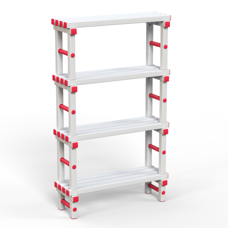 Стеллаж Дельта-фитнес 1000х345х1800 мм. вариант 8