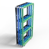 Стеллаж Дельта-фитнес 1000х345х1850 мм. вариант 13