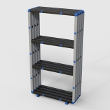 Стеллаж Дельта-фитнес 1000х345х1850 мм. вариант 13