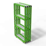 Стеллаж Дельта-фитнес 1000х345х1850 мм. вариант 13