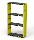 Стеллаж Дельта-фитнес 1000х345х1850 мм. вариант 13