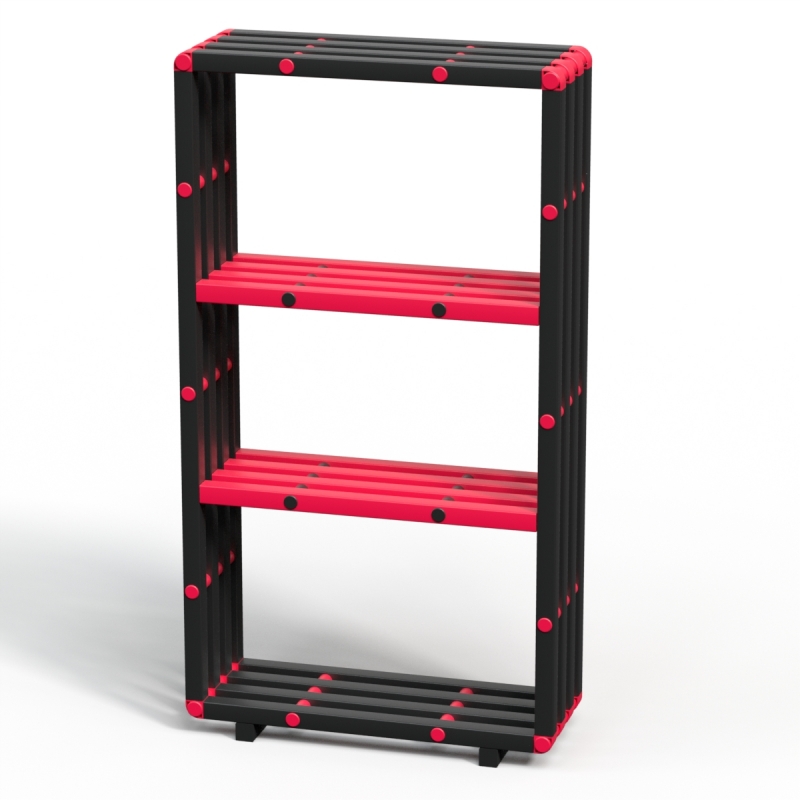 Стеллаж Дельта-фитнес 1000х345х1850 мм. вариант 13