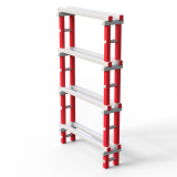 Стеллаж Дельта-фитнес 1010х260х1660 мм. вариант 9