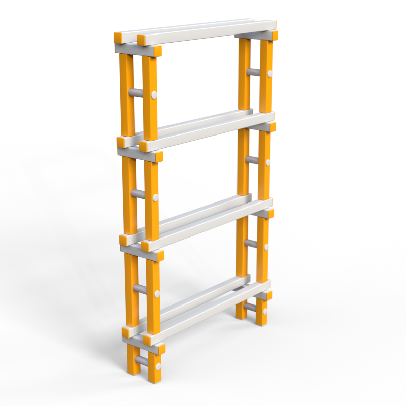 Стеллаж Дельта-фитнес 1010х260х1660 мм. вариант 9