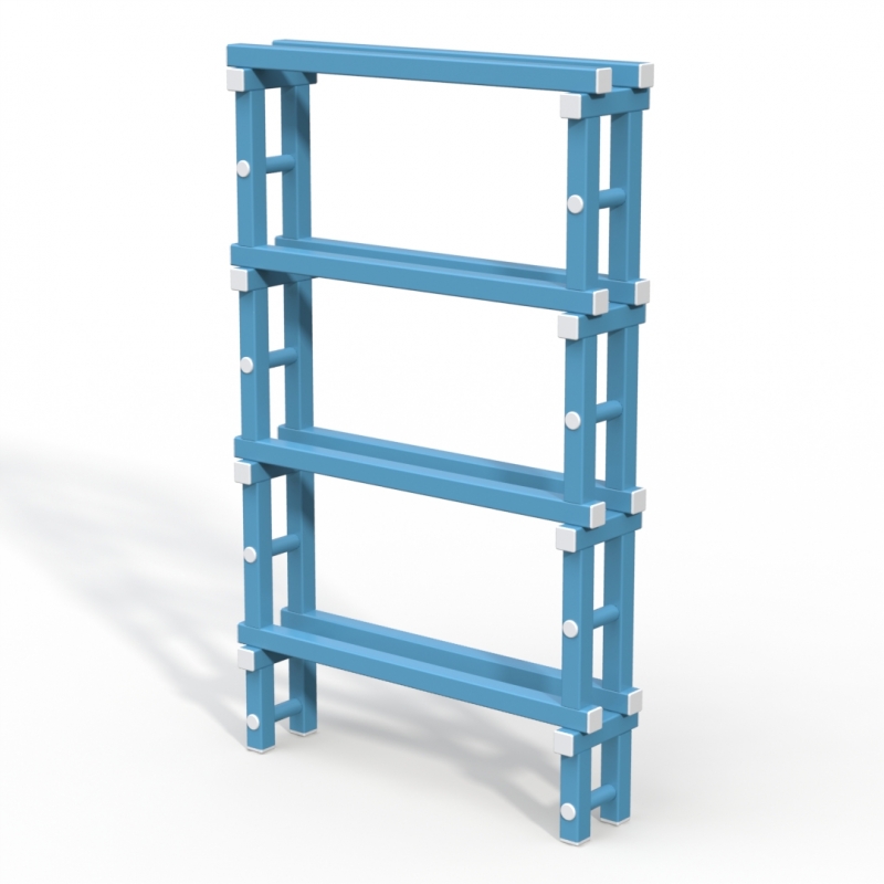 Стеллаж Дельта-фитнес 1010х260х1660 мм. вариант 9