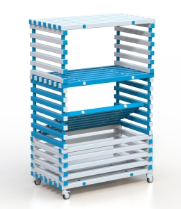 Стеллаж Дельта-фитнес 1200х700х1900 мм. вариант 10