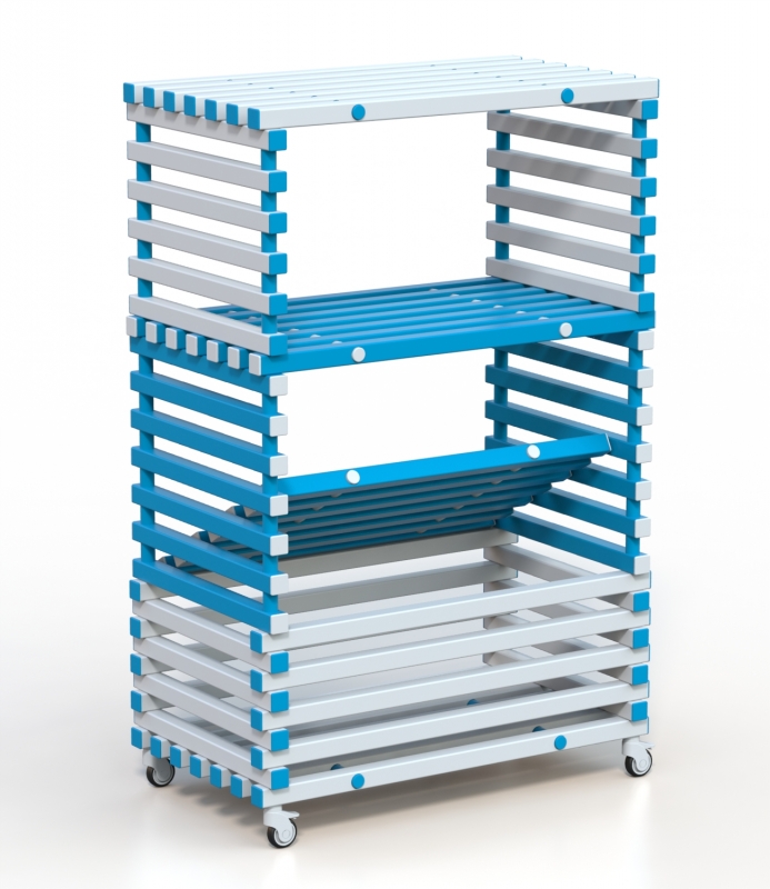 Стеллаж Дельта-фитнес 1200х700х1900 мм. вариант 10