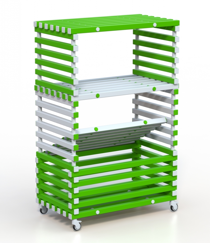 Стеллаж Дельта-фитнес 1200х700х1900 мм. вариант 10