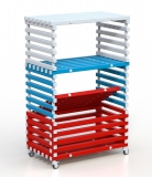 Стеллаж Дельта-фитнес 1200х700х1900 мм. вариант 10