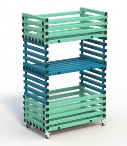 Стеллаж Дельта-фитнес 1200х700х1900 мм. вариант 11