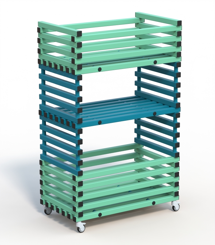 Стеллаж Дельта-фитнес 1200х700х1900 мм. вариант 11