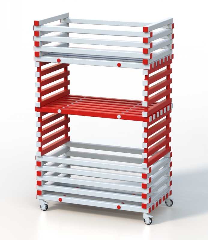 Стеллаж Дельта-фитнес 1200х700х1900 мм. вариант 11