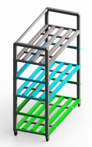 Стеллаж Дельта-фитнес 1380x600x1570 мм. вариант 19 