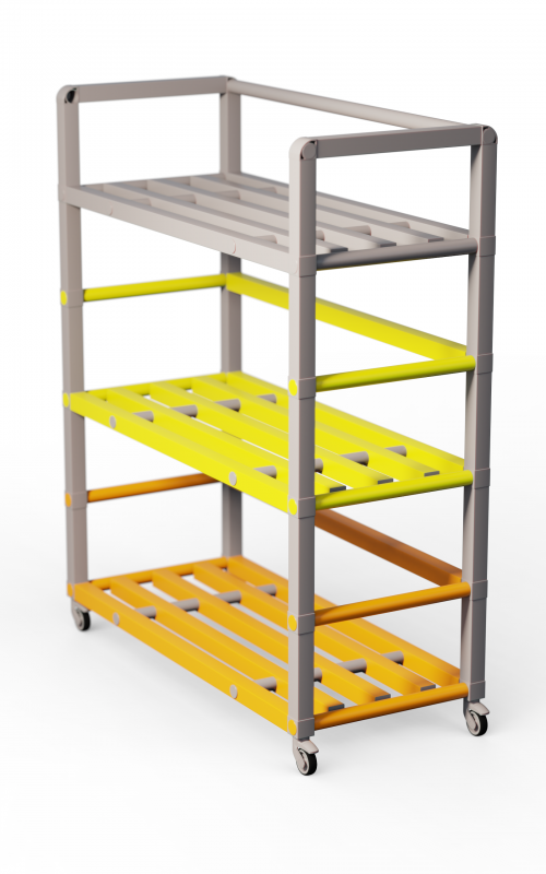 Стеллаж Дельта-фитнес 1380x600x1570 мм. вариант 19 