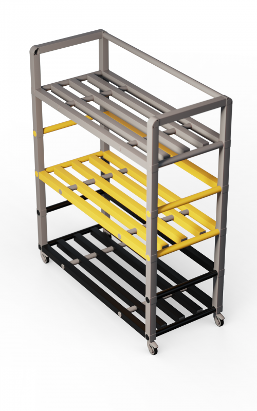 Стеллаж Дельта-фитнес 1380x600x1570 мм. вариант 19 