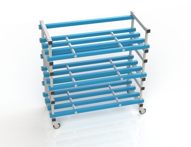 Стеллаж Дельта-фитнес 1380x600x1570 мм. вариант 2