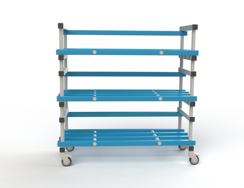 Стеллаж Дельта-фитнес 1380x600x1570 мм. вариант 2