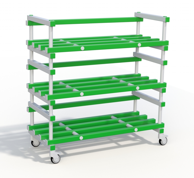 Стеллаж Дельта-фитнес 1380x600x1570 мм. вариант 2