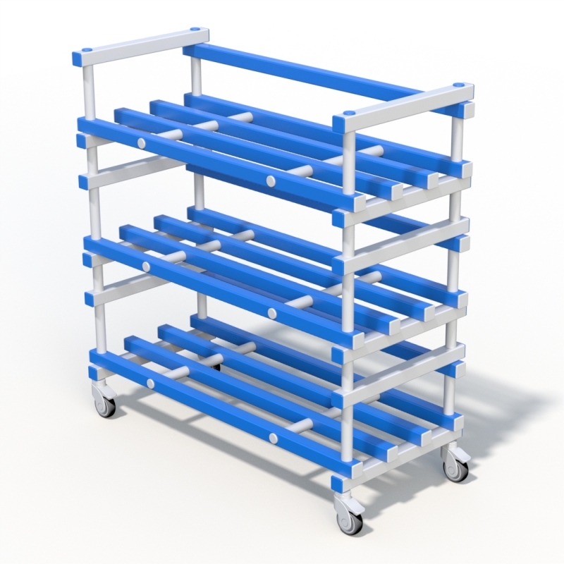 Стеллаж Дельта-фитнес 1380x600x1570 мм. вариант 2