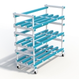 Стеллаж Дельта-фитнес 1380x600x1570 мм. вариант 2