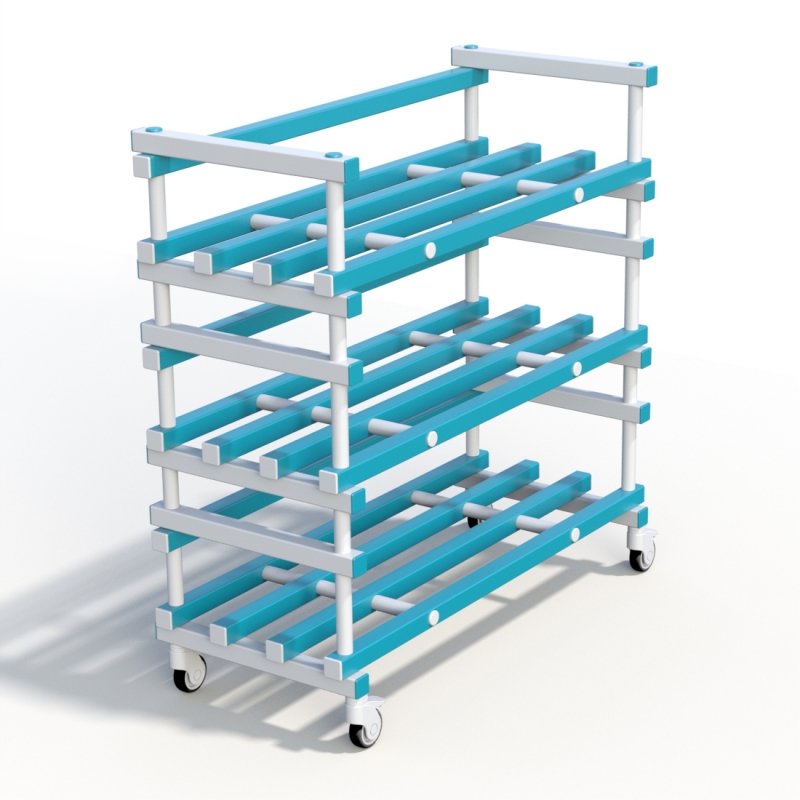 Стеллаж Дельта-фитнес 1380x600x1570 мм. вариант 2