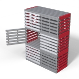 Стеллаж Дельта-фитнес 1380x720x2005 мм. вариант 18