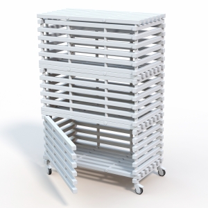 Стеллаж вариант 18 Белый 1380x720x2005 мм