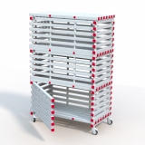 Стеллаж Дельта-фитнес 1380x720x2005 мм. вариант 6