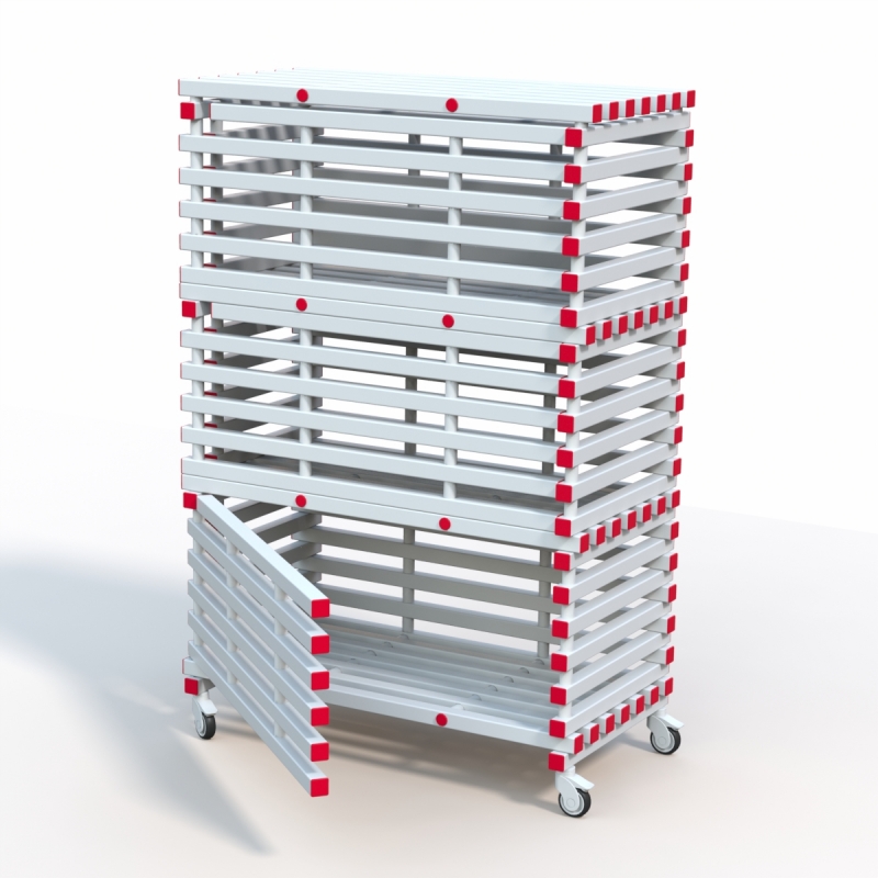 Стеллаж Дельта-фитнес 1380x720x2005 мм. вариант 6