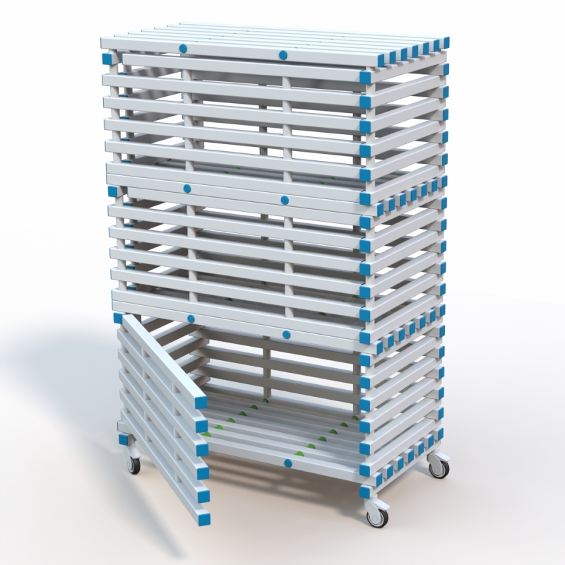 Стеллаж Дельта-фитнес 1380x720x2005 мм. вариант 6