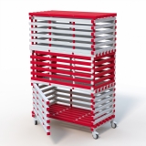 Стеллаж Дельта-фитнес 1380x720x2005 мм. вариант 6