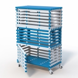 Стеллаж Дельта-фитнес 1380x720x2005 мм. вариант 6