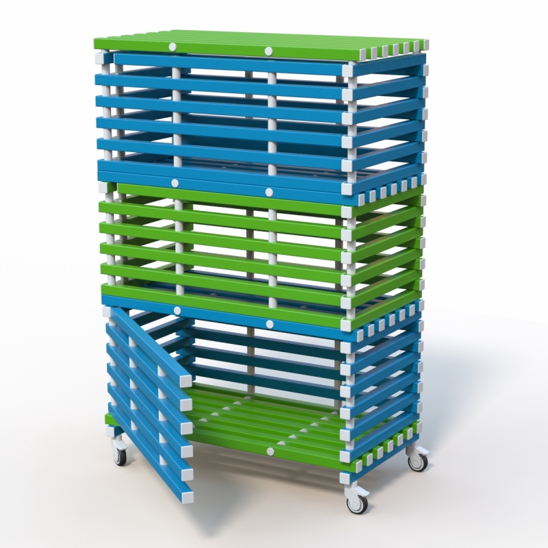 Стеллаж Дельта-фитнес 1380x720x2005 мм. вариант 6