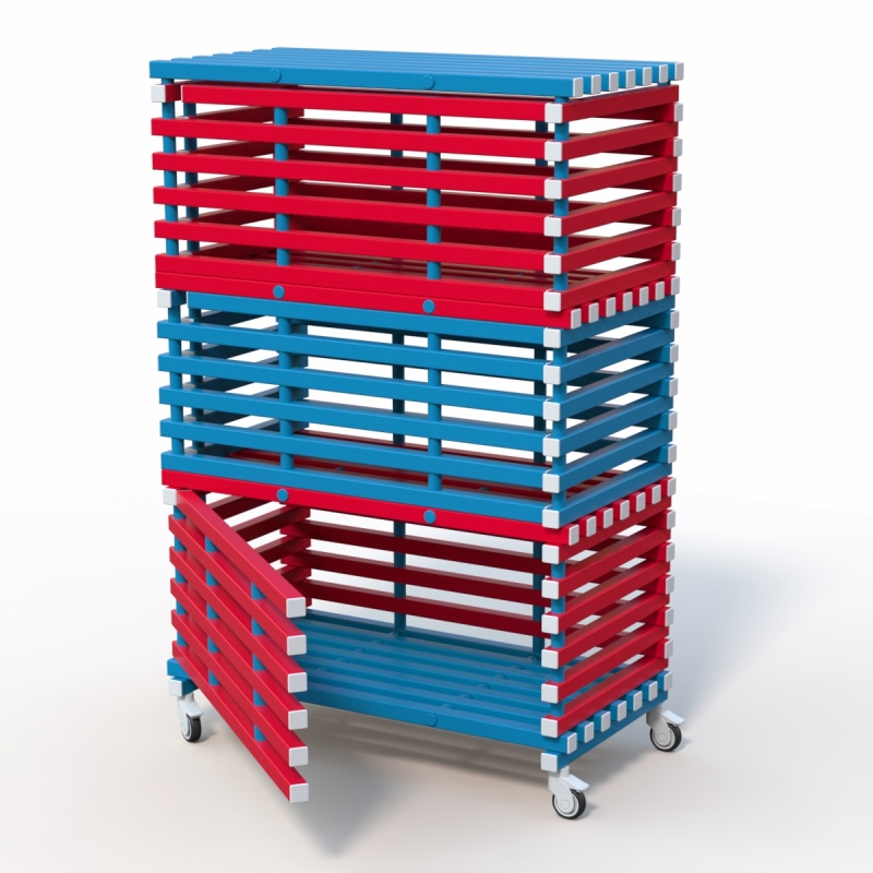 Стеллаж Дельта-фитнес 1380x720x2005 мм. вариант 6