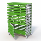 Стеллаж Дельта-фитнес 1380x720x2005 мм. вариант 6