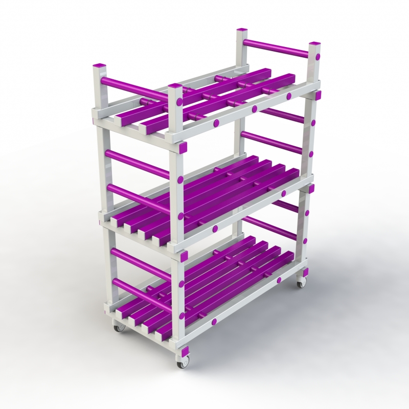 Стеллаж Дельта-фитнес 1390x610x1600 мм. вариант 5