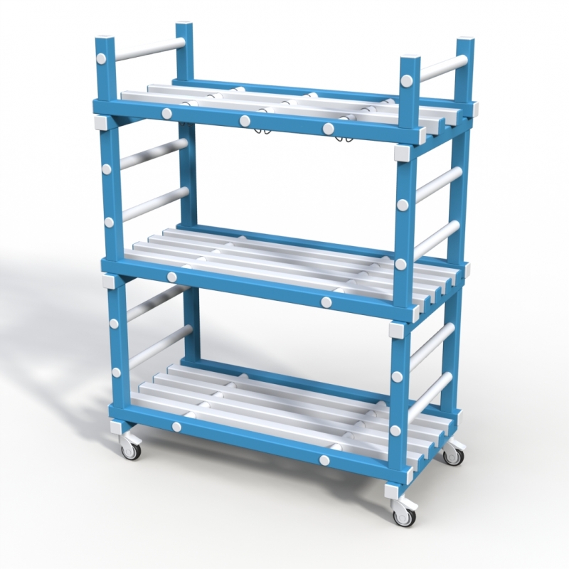 Стеллаж Дельта-фитнес 1390x610x1600 мм. вариант 5