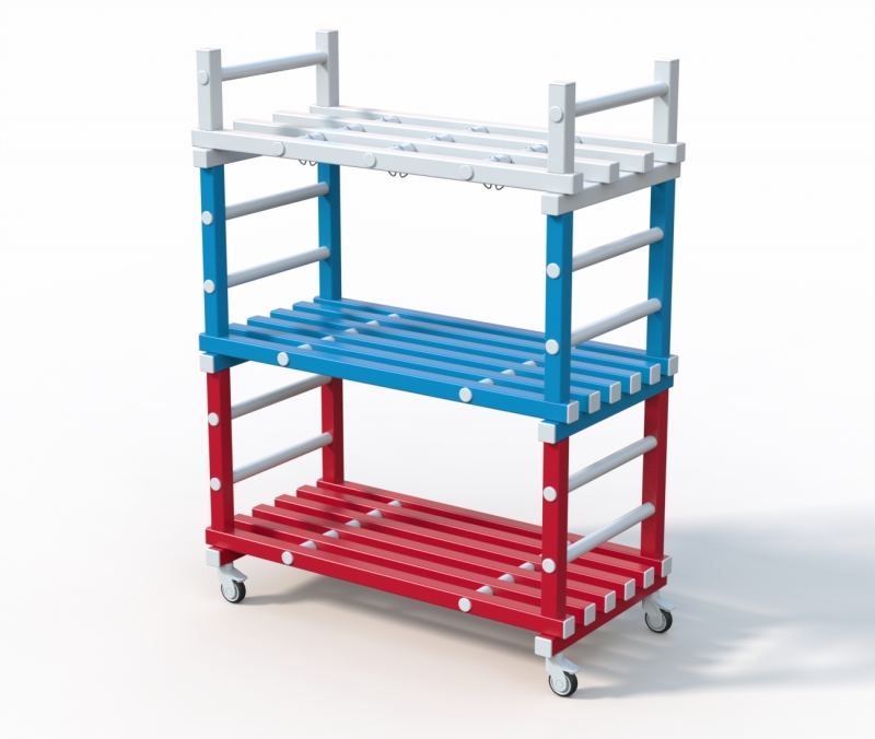 Стеллаж Дельта-фитнес 1390x610x1600 мм. вариант 5