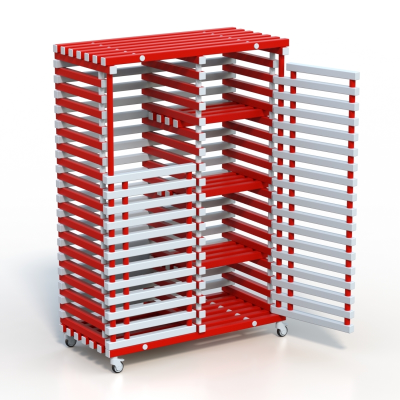 Стеллаж Дельта-фитнес 1400х700х2005 мм. вариант 12