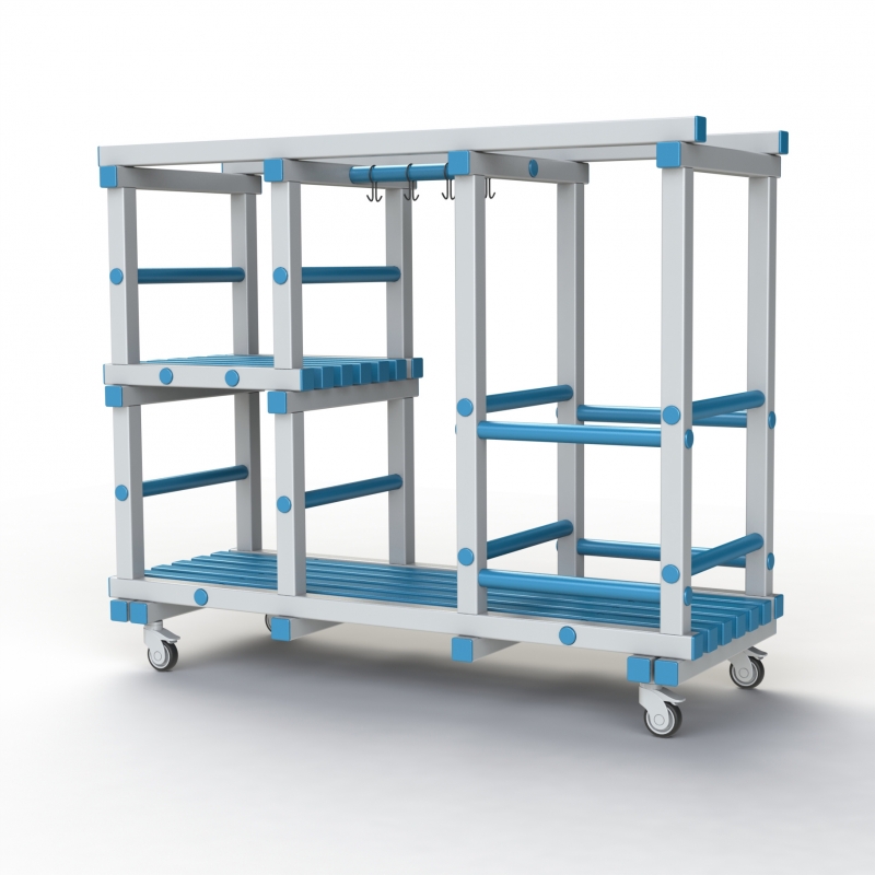 Стеллаж Дельта-фитнес 1500х585х1250 мм. вариант 4